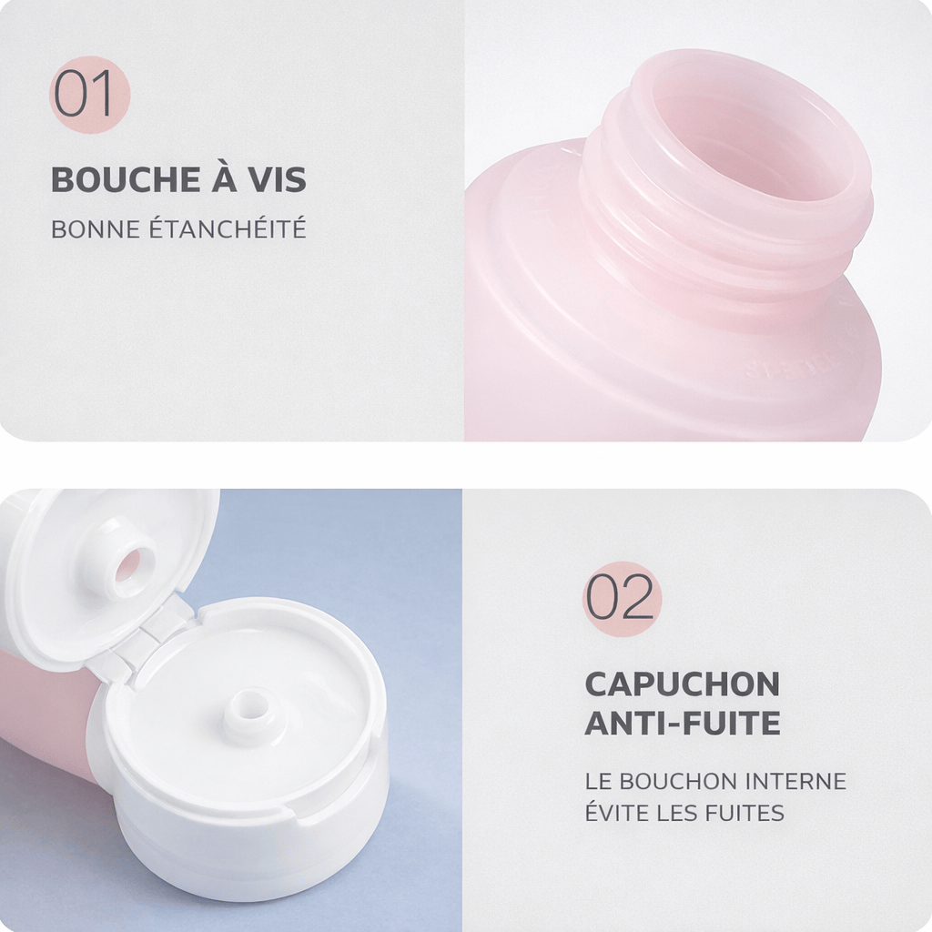 Lot de 3 flacons rechargeables