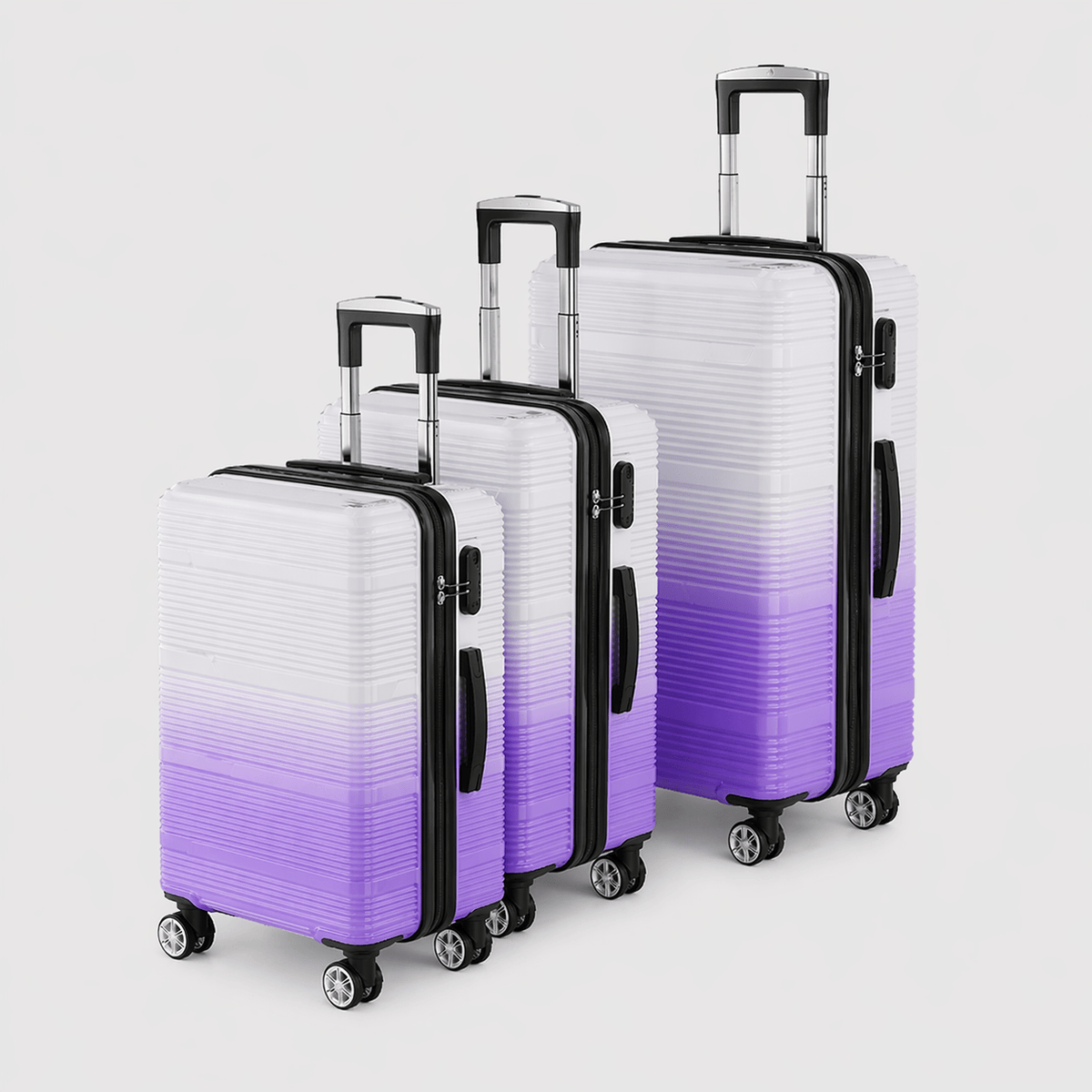 Set 3 valises colorées