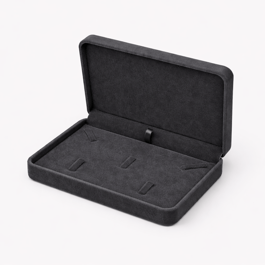 Boîte à bijoux en velours portable