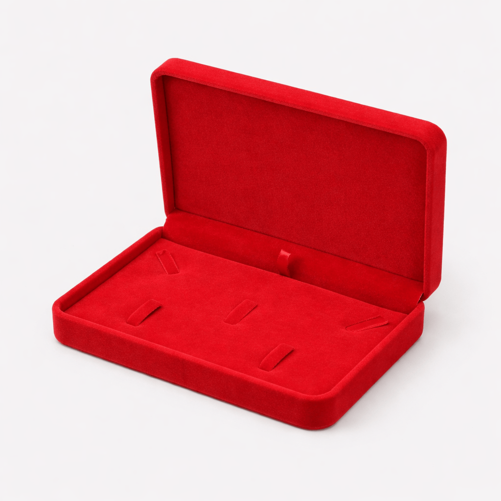 Boîte à bijoux en velours portable