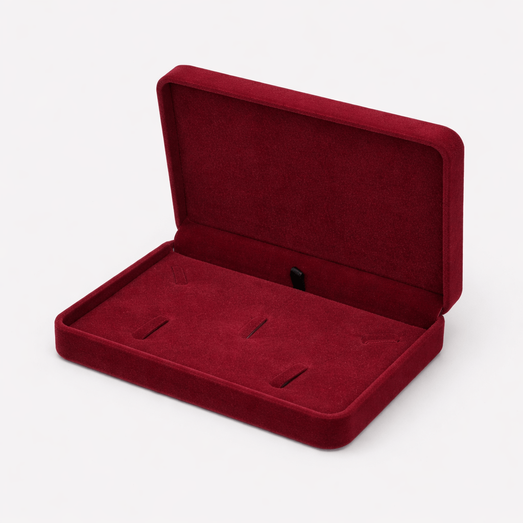 Boîte à bijoux en velours portable