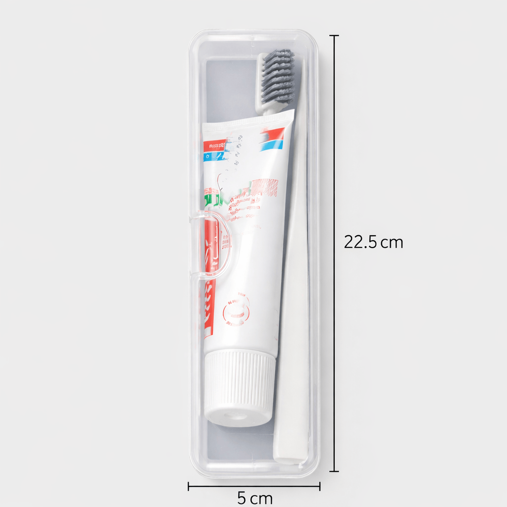 Boîte transparente pour brosse à dents