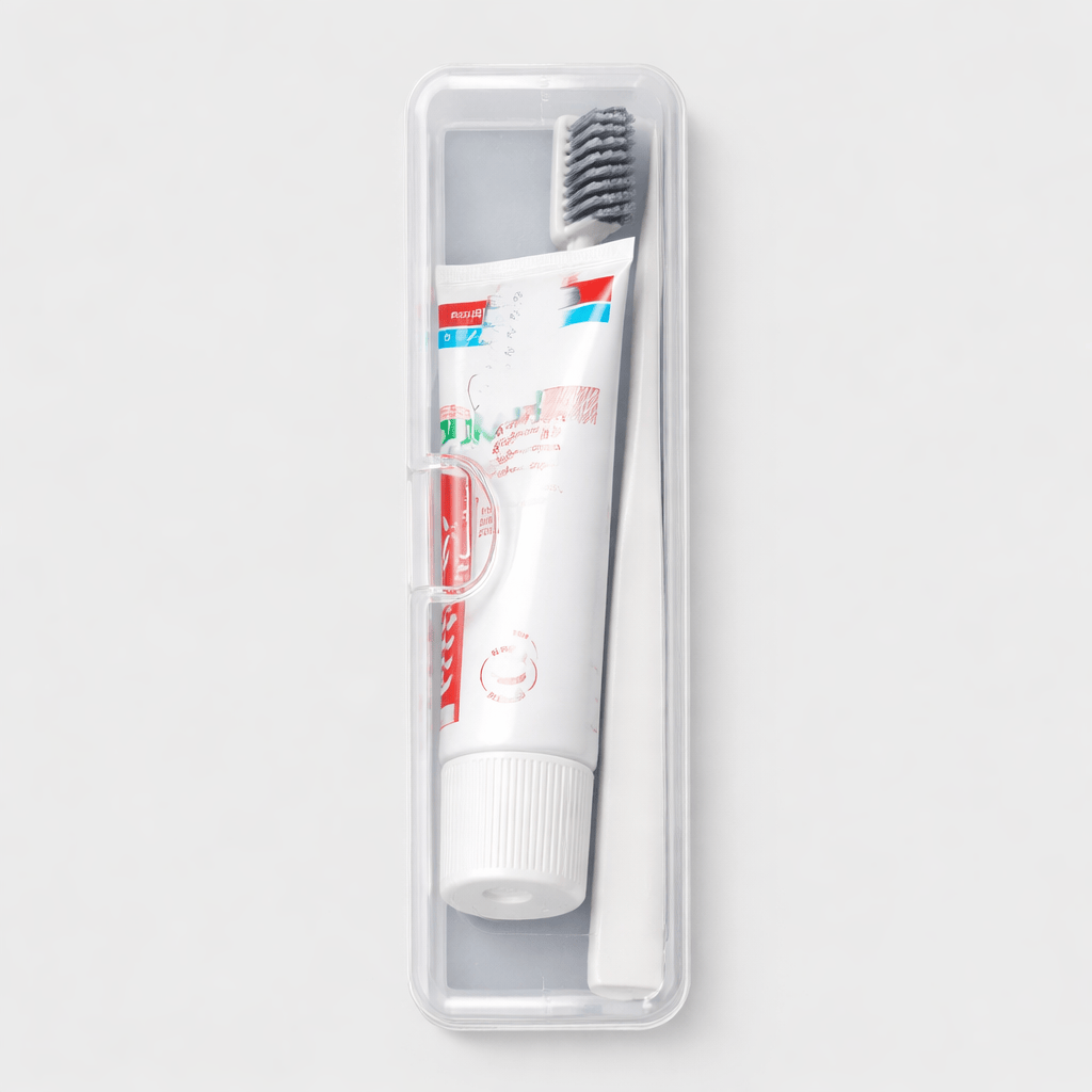 Boîte transparente pour brosse à dents