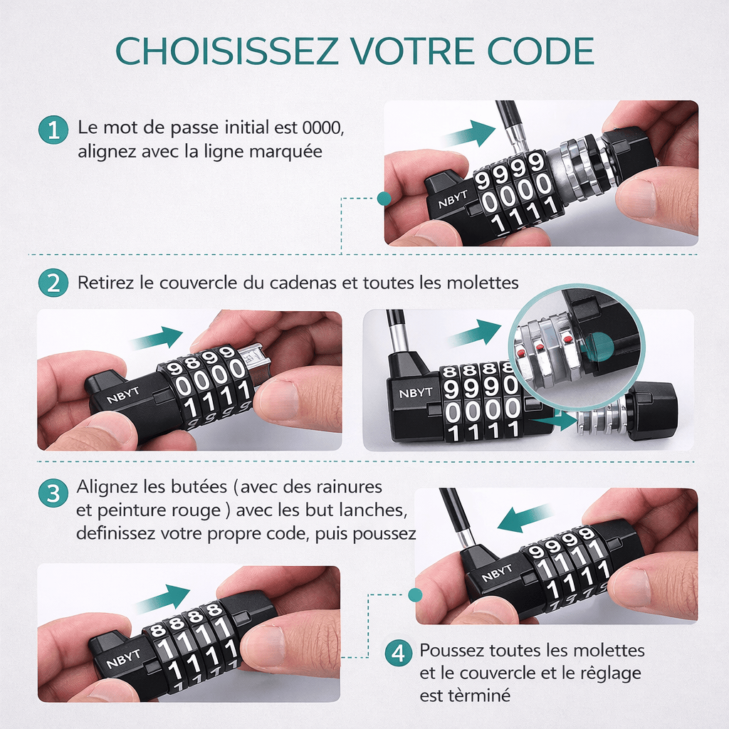 Cadenas pour valise & sac à dos