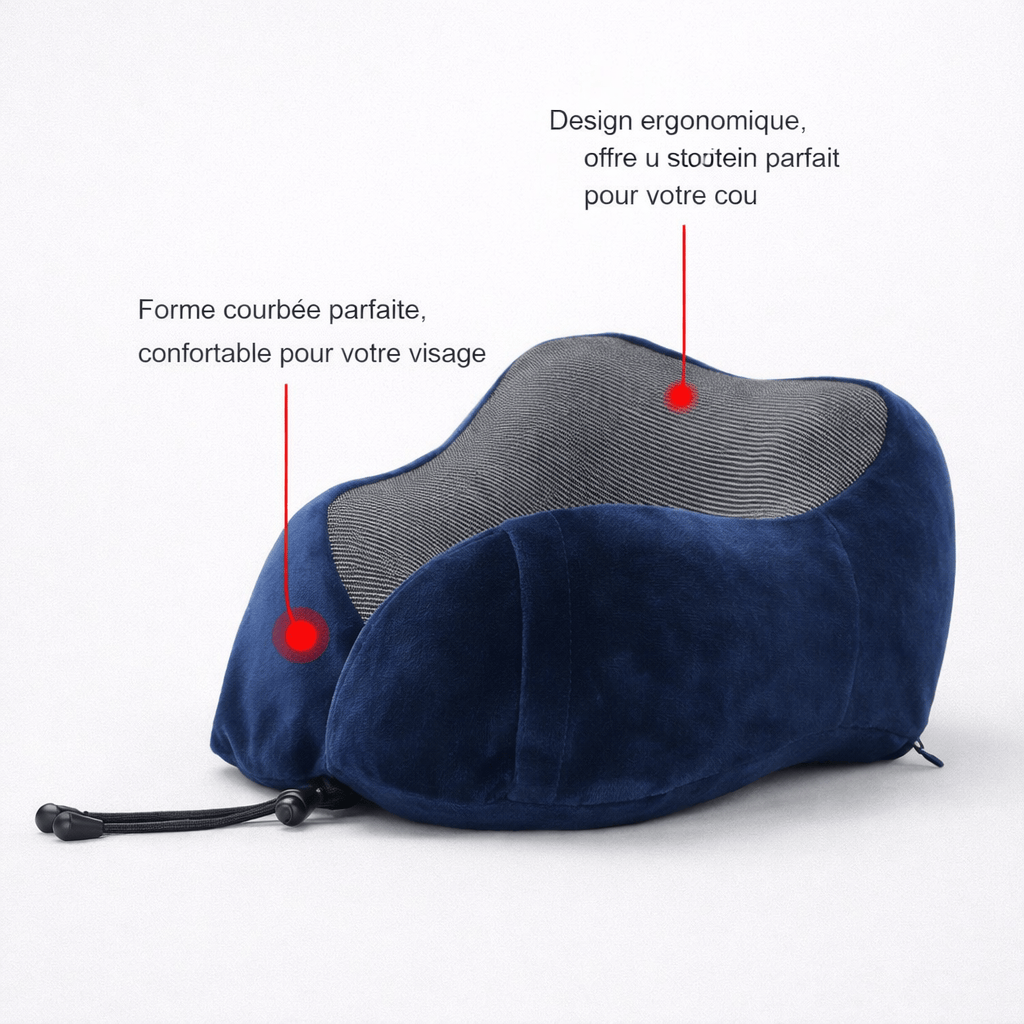 Coussin de voyage à mémoire de forme