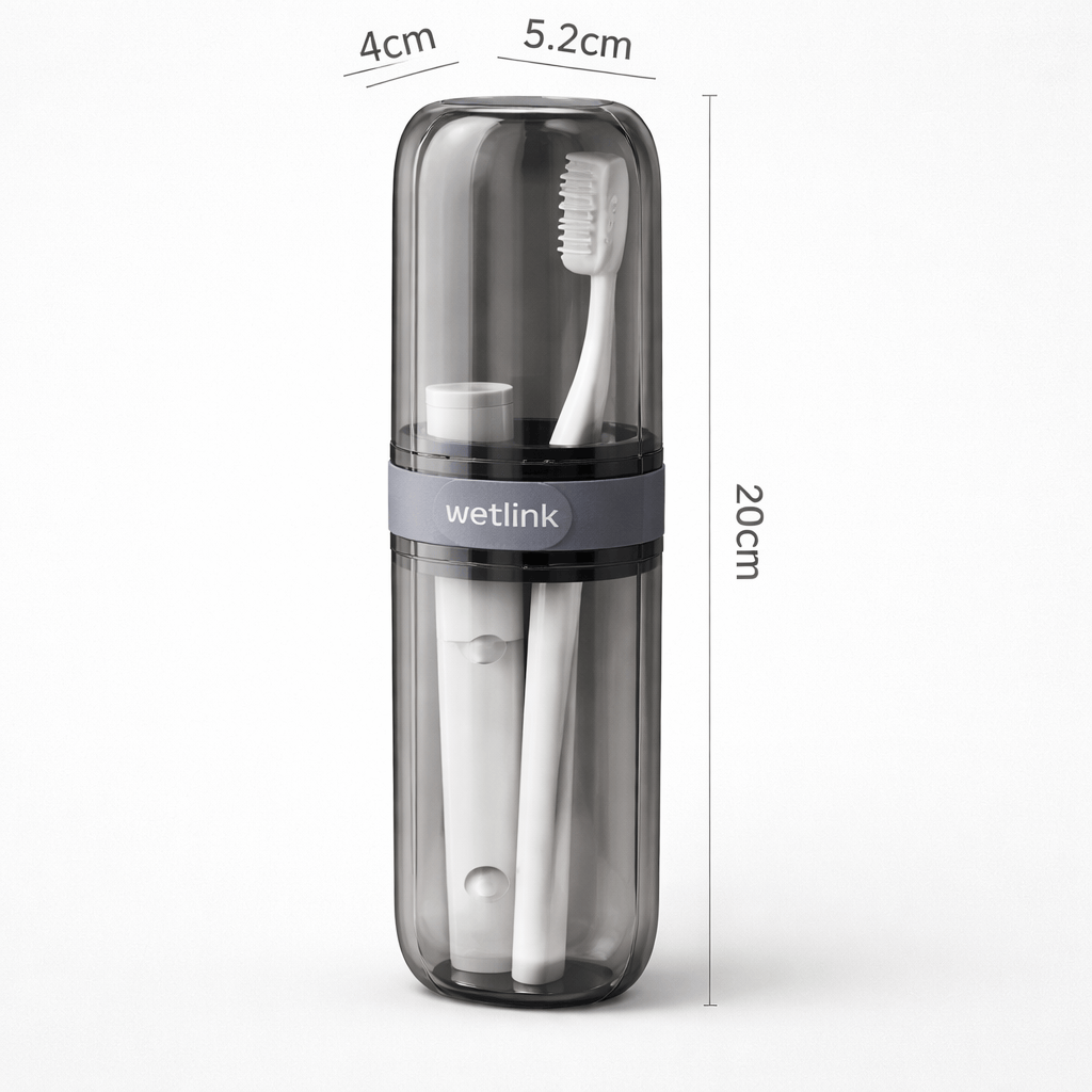 Etui à brosse à dents transparent