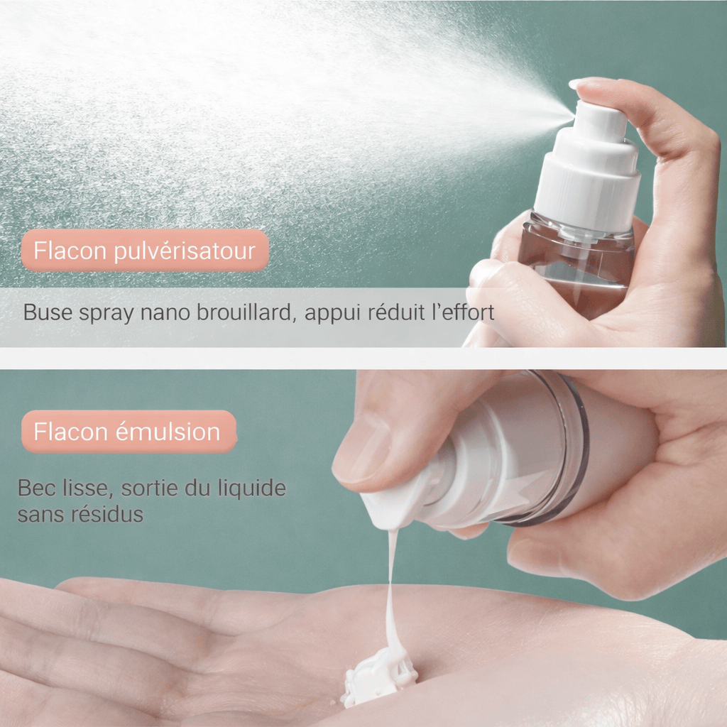Flacon pompe cosmétique airless