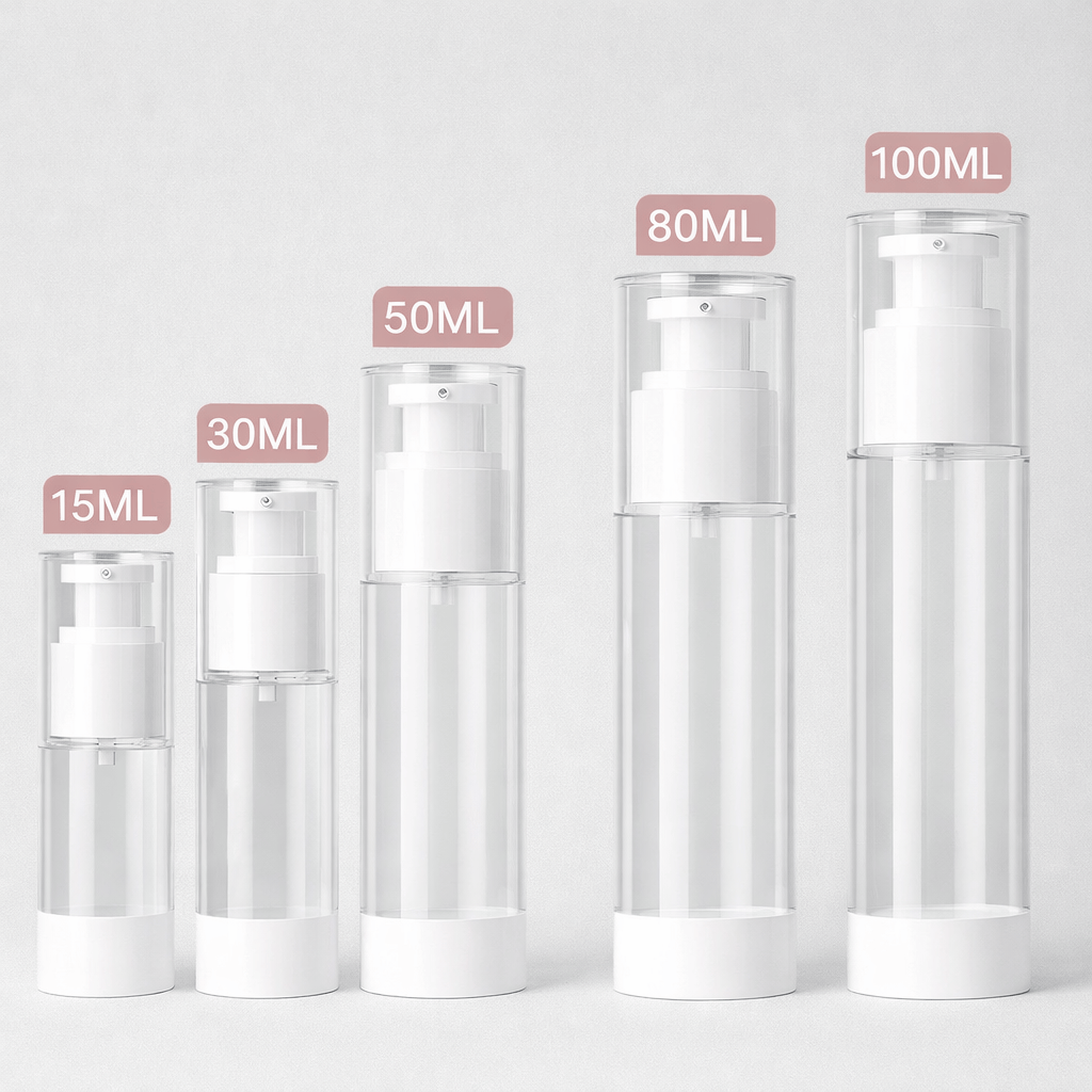 Flacon pompe cosmétique airless
