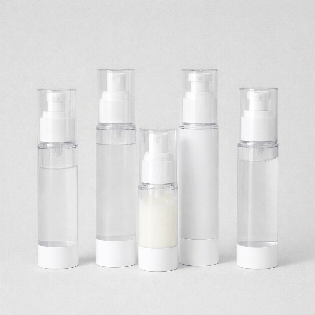 Flacon pompe cosmétique airless