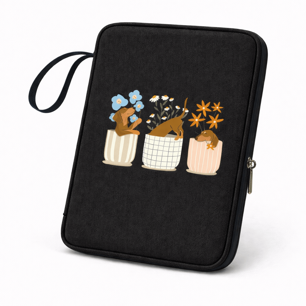Housse de tablette chien