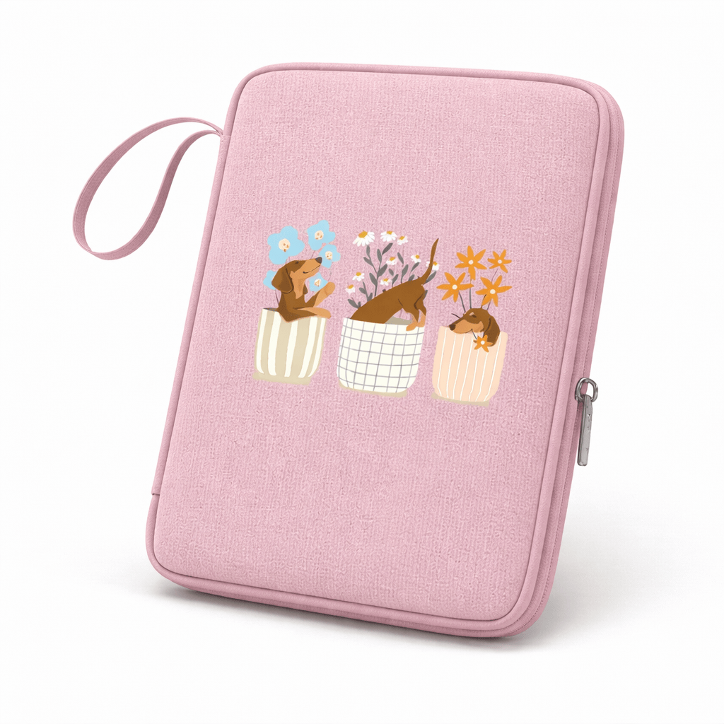 Housse de tablette chien