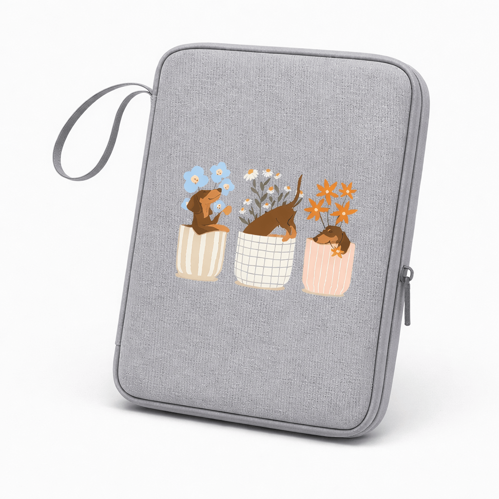Housse de tablette chien