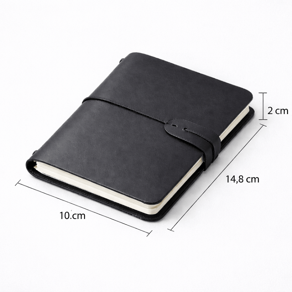 Journal de voyage en cuir vintage