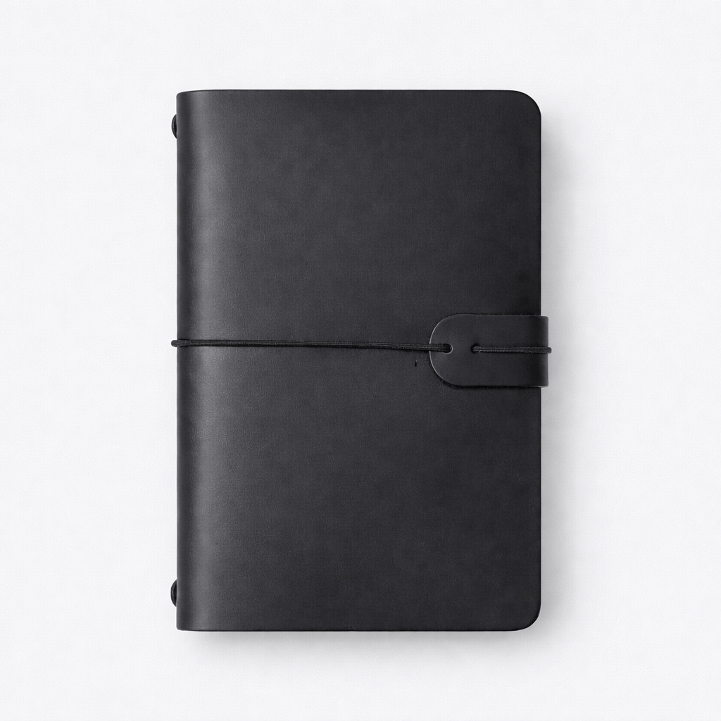 Journal de voyage en cuir vintage