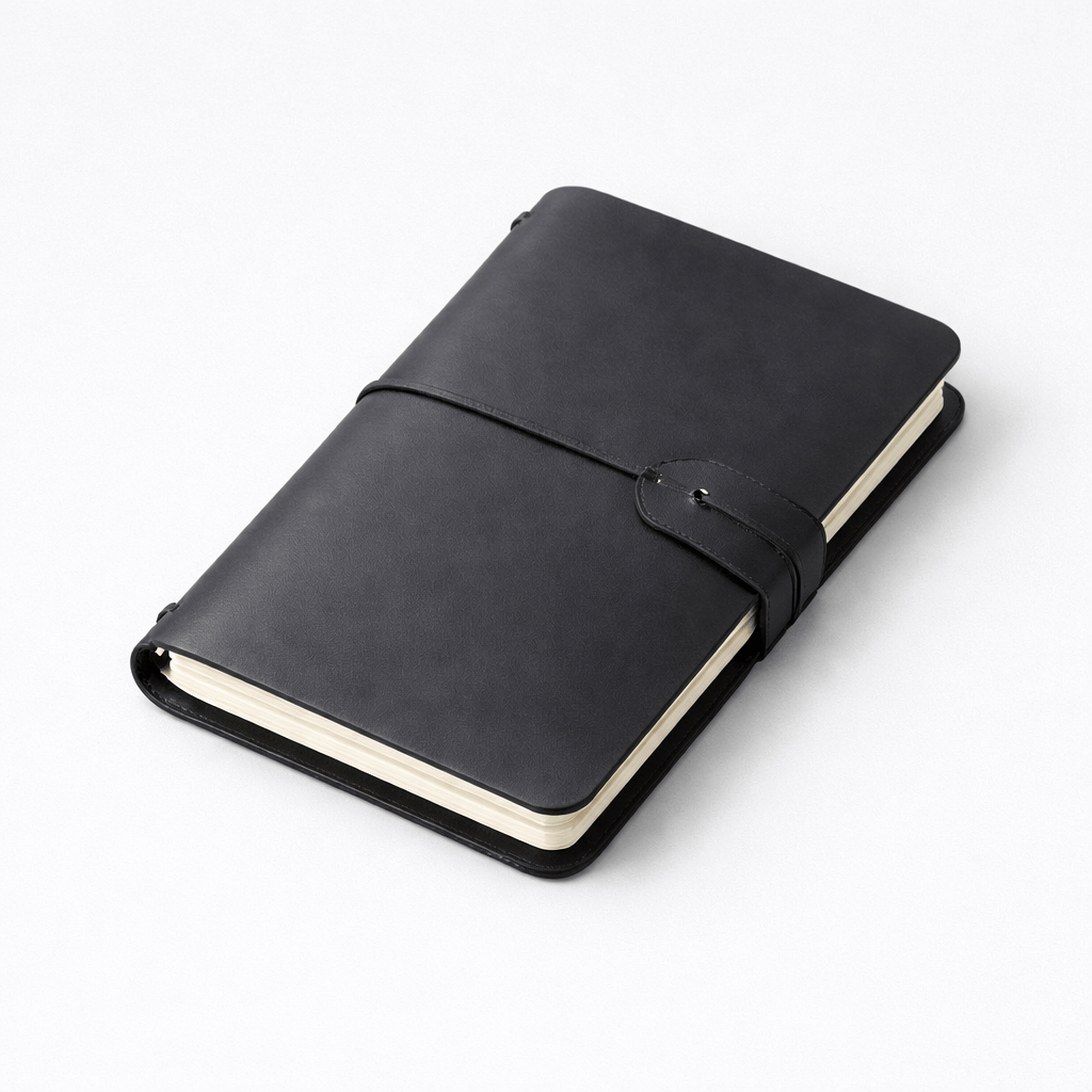 Journal de voyage en cuir vintage