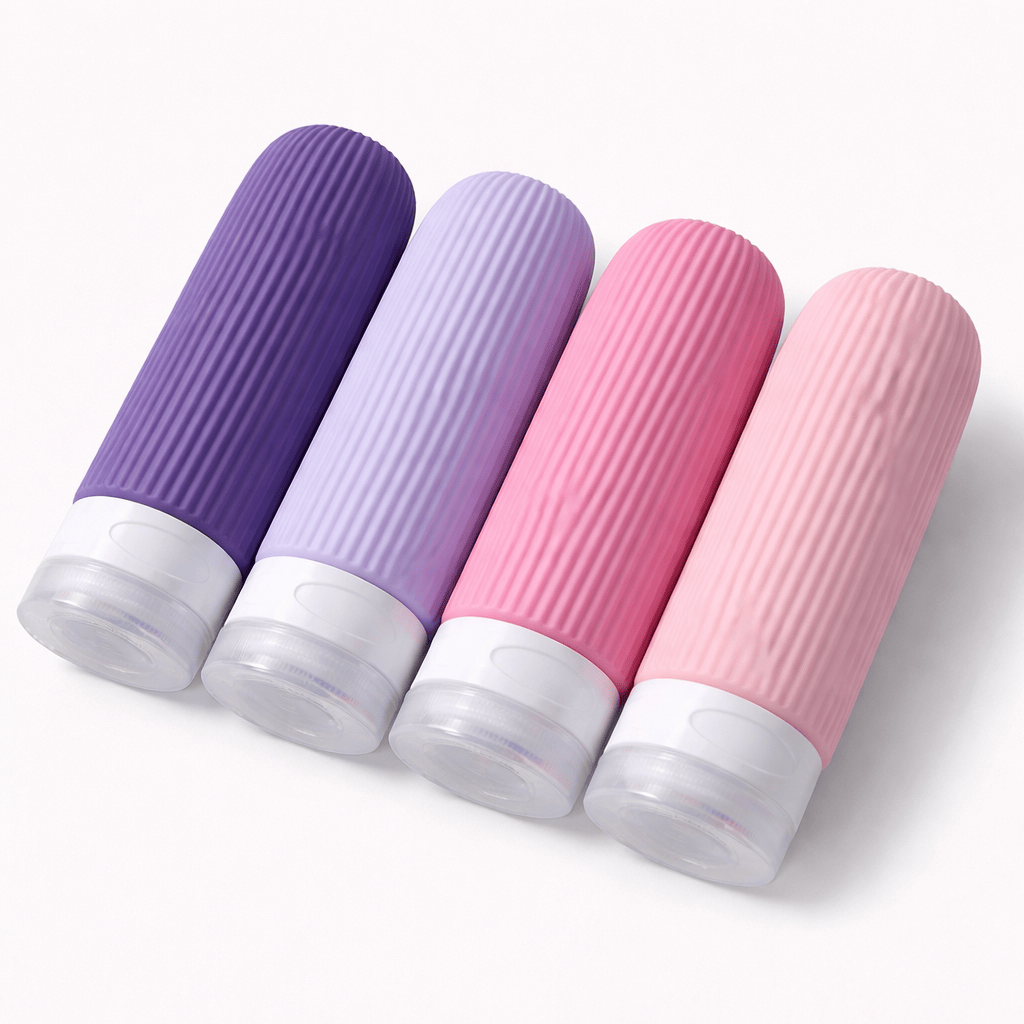 Lot de 4 bouteilles 90 ml de voyage sans BPA