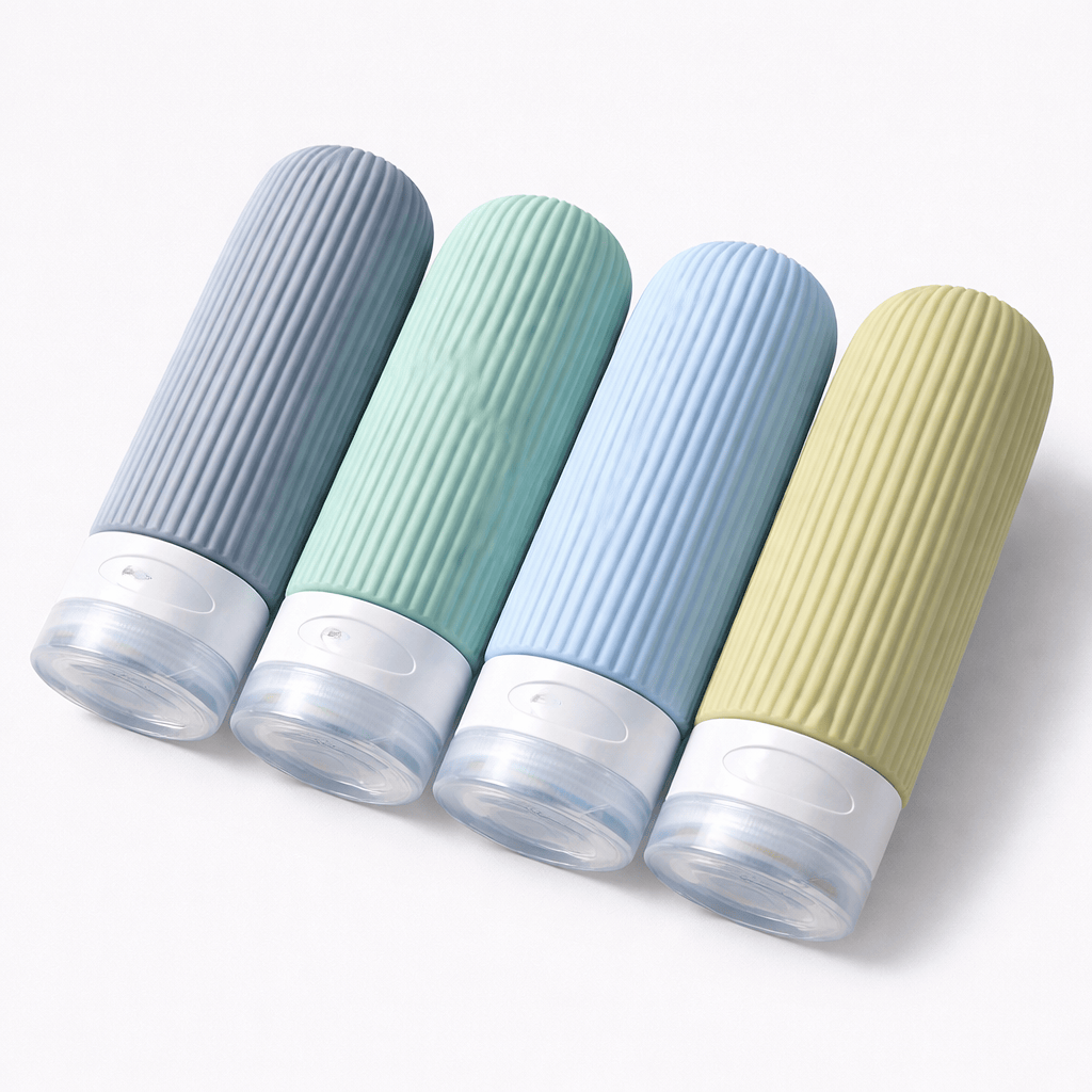 Lot de 4 bouteilles 90 ml de voyage sans BPA