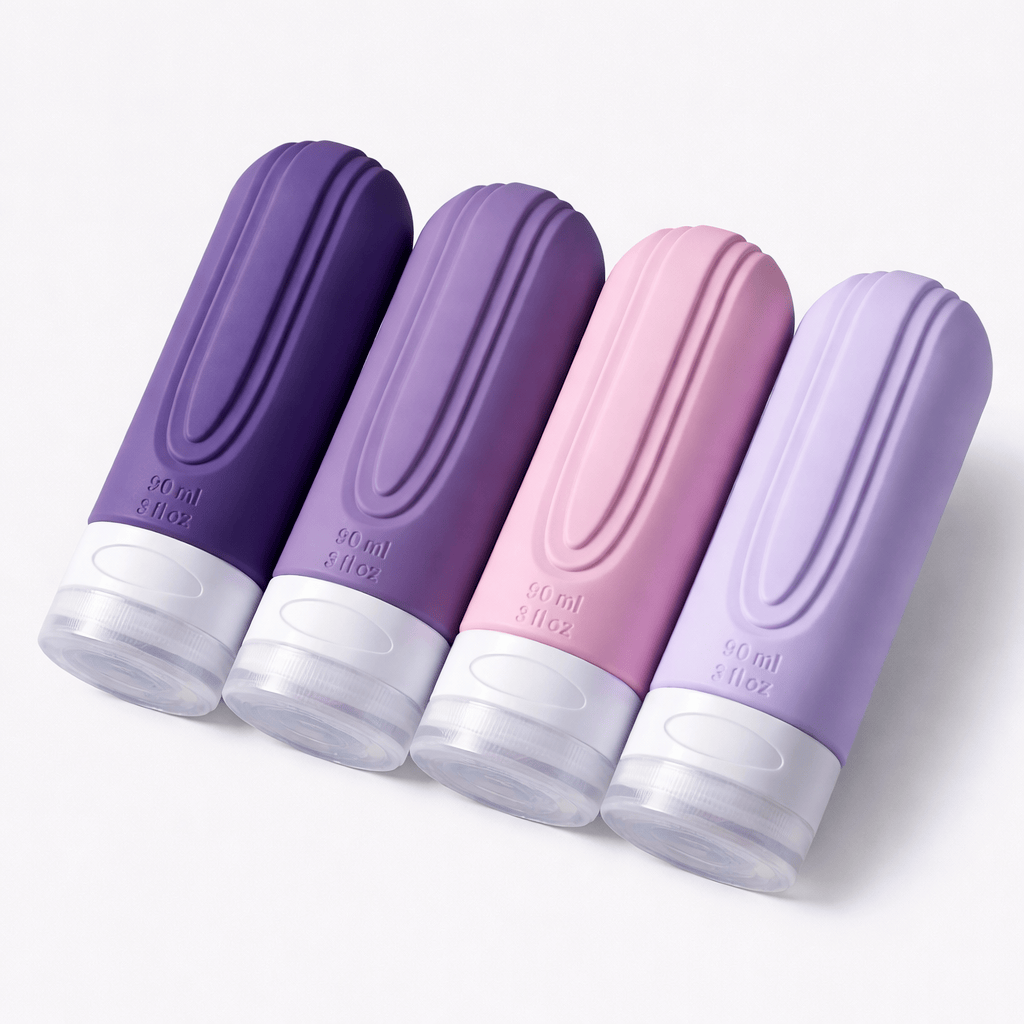 Lot de 4 bouteilles 90 ml de voyage sans BPA