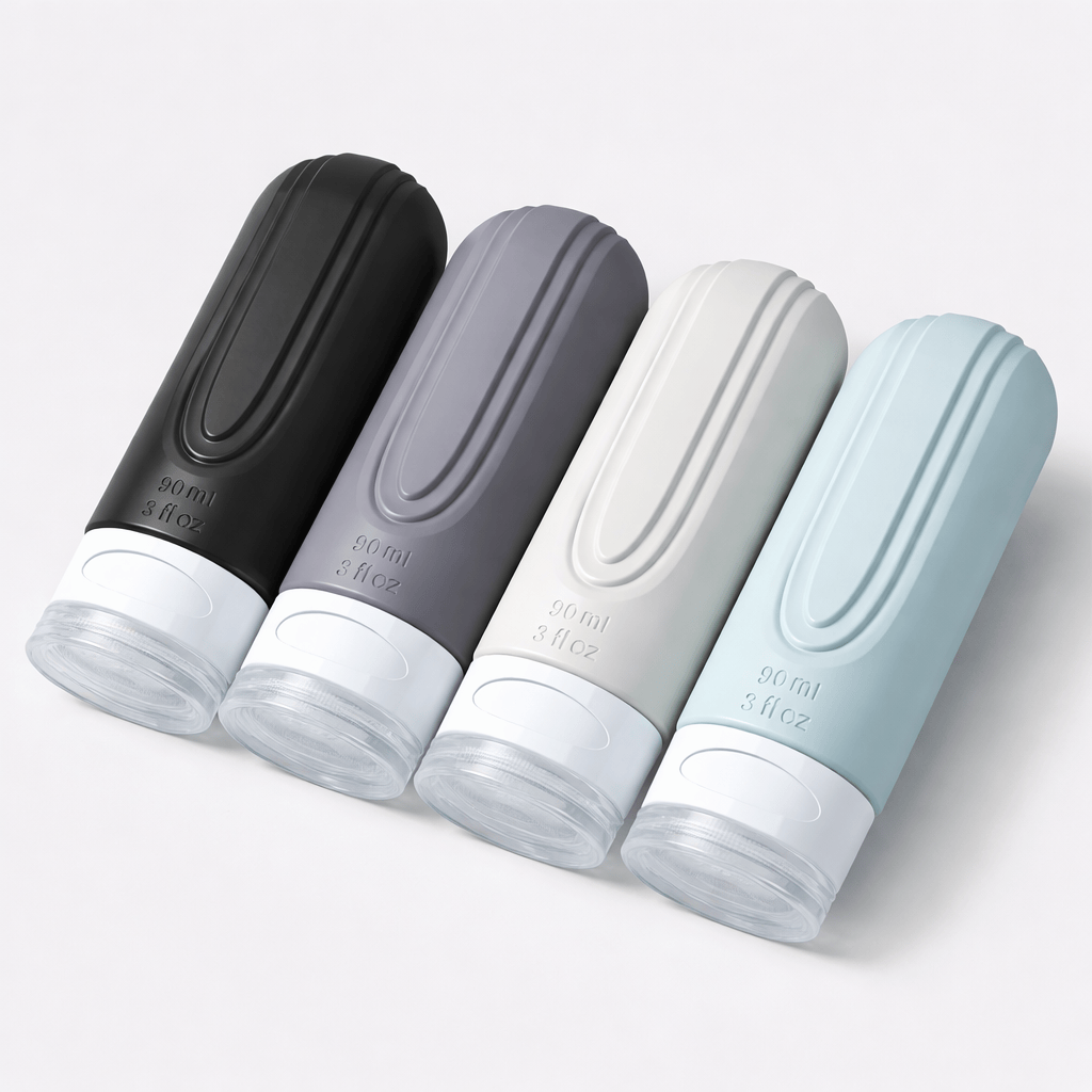 Lot de 4 bouteilles 90 ml de voyage sans BPA