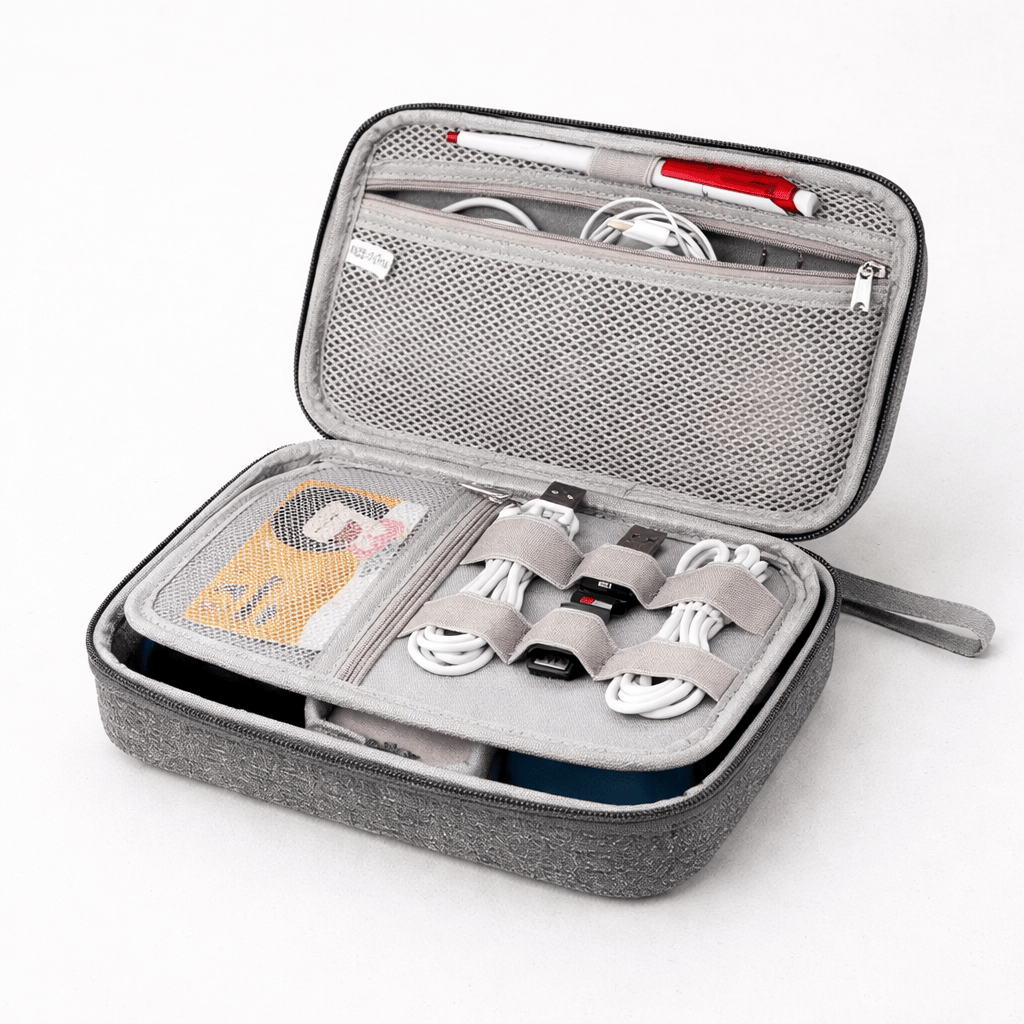 Organisateur accessoires électroniques grande capacité tablette, disque dur