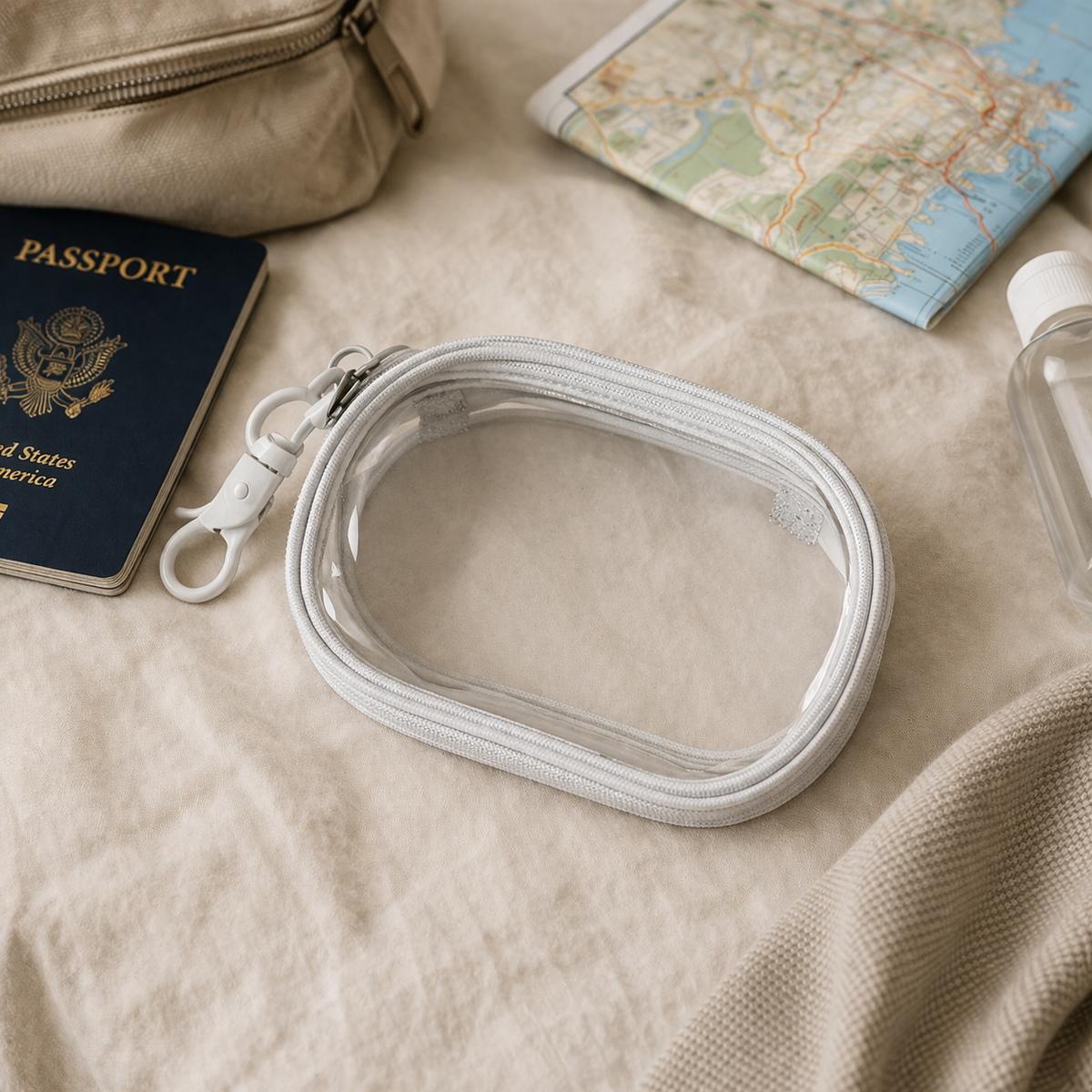 Organisateur câble transparent rangement chargeur pour voyage