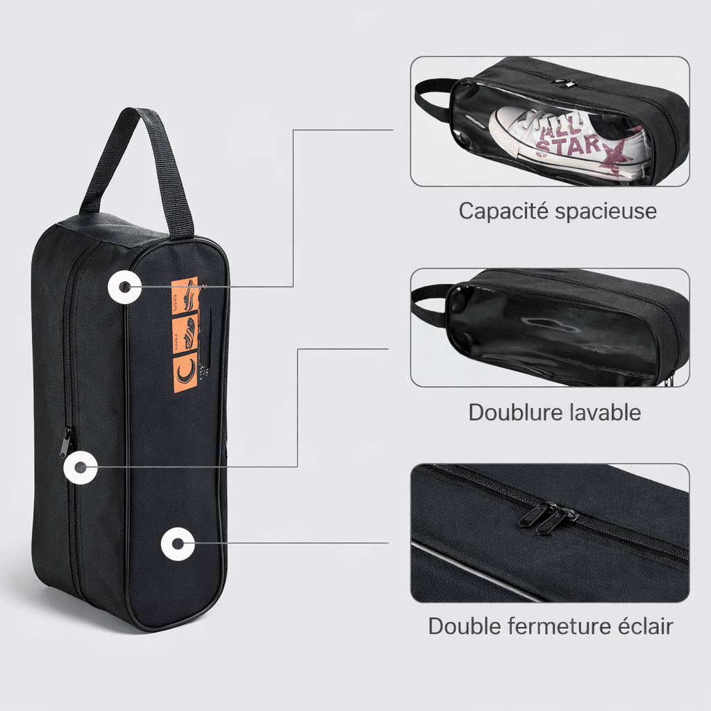Organisateur de chaussures pour valise