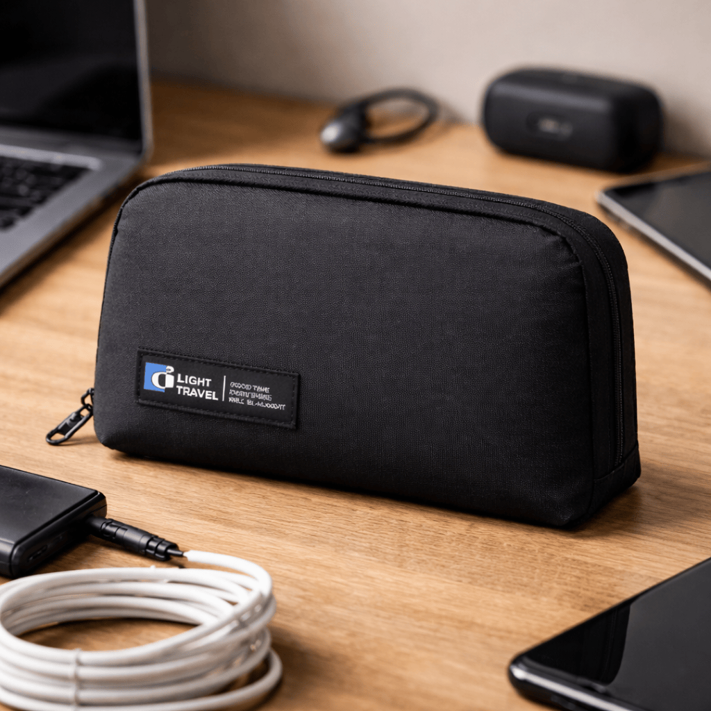 Organisateur USB portable sac rangement câbles souris et écouteurs