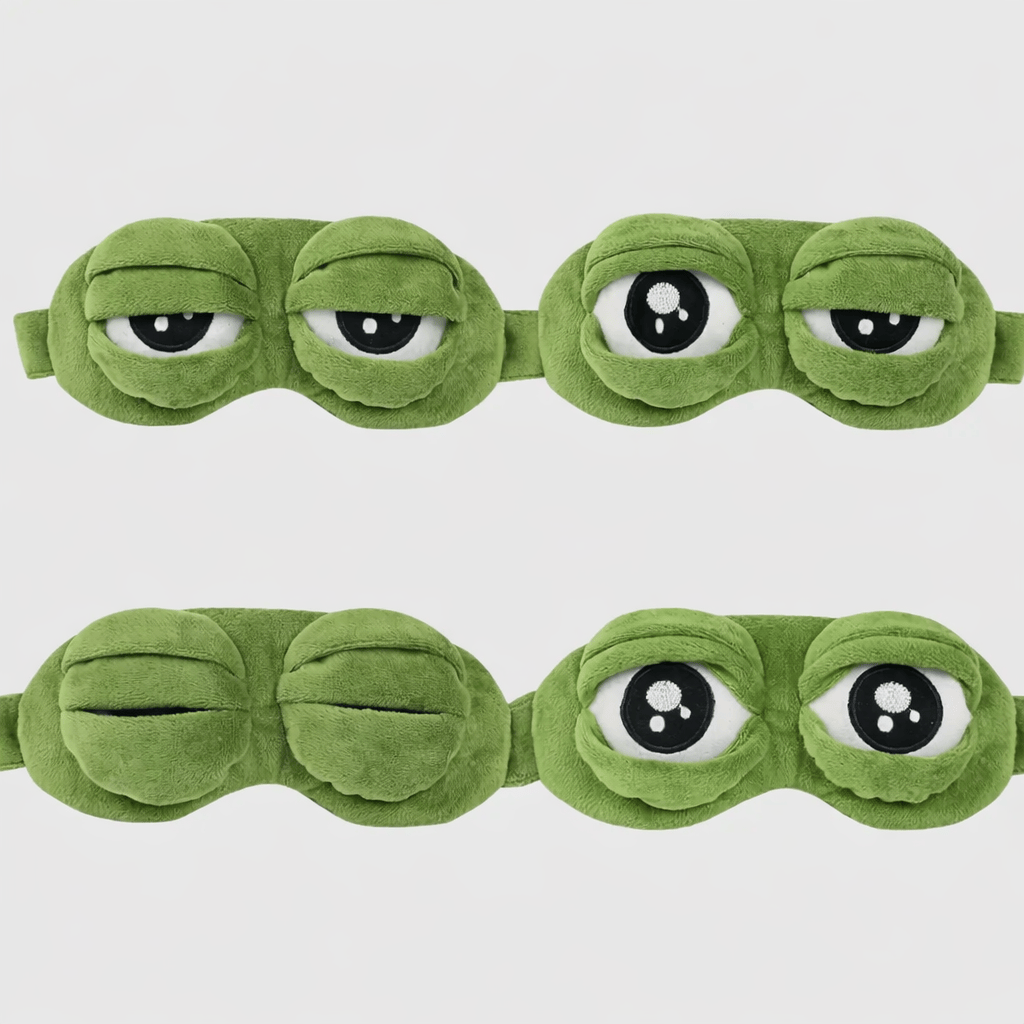 Pack 5 masques de sommeil grenouille