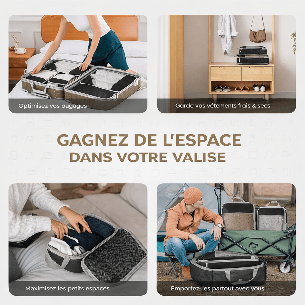 Pack organisateur compression de valise