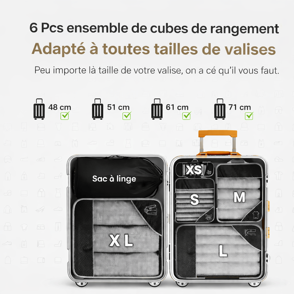 Pack organisateur compression de valise