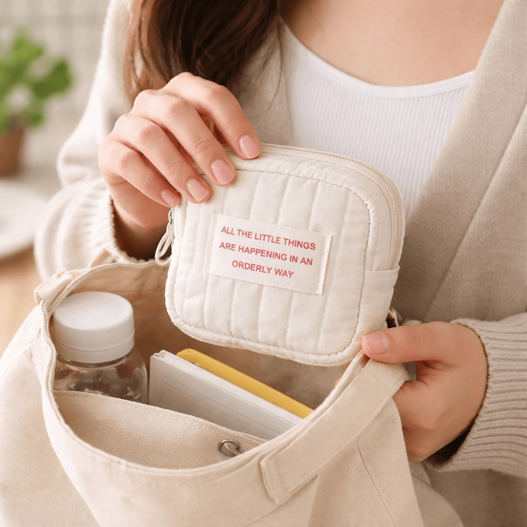 Petite trousse de toilette matelassé