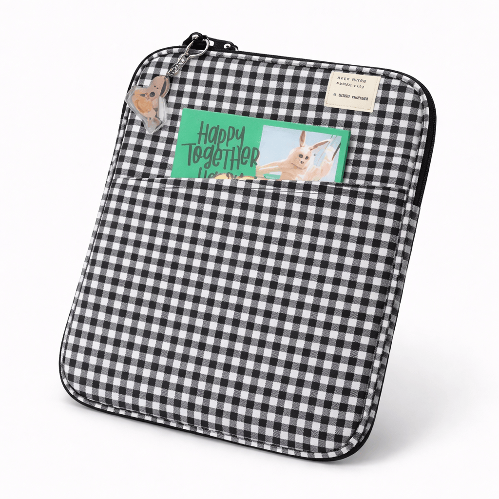 Pochette pour ordinateur à carreaux