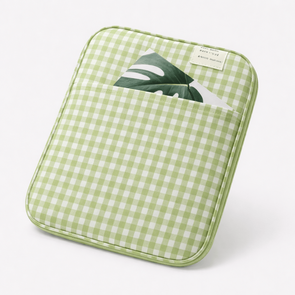 Pochette pour ordinateur à carreaux