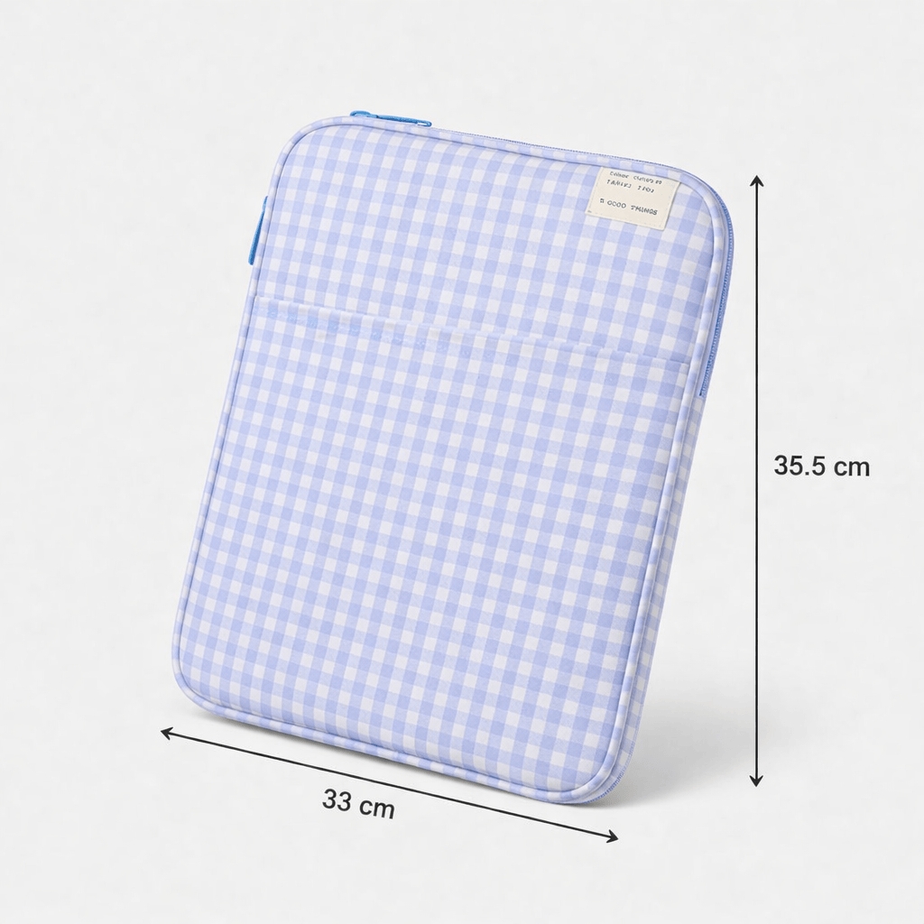 Pochette pour ordinateur à carreaux