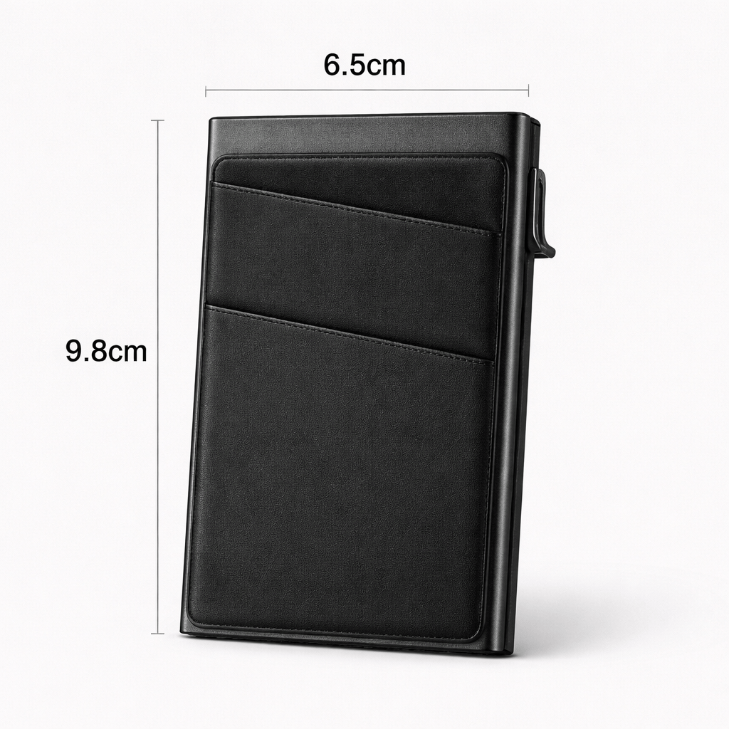 Porte cartes minimaliste en aluminium RFID