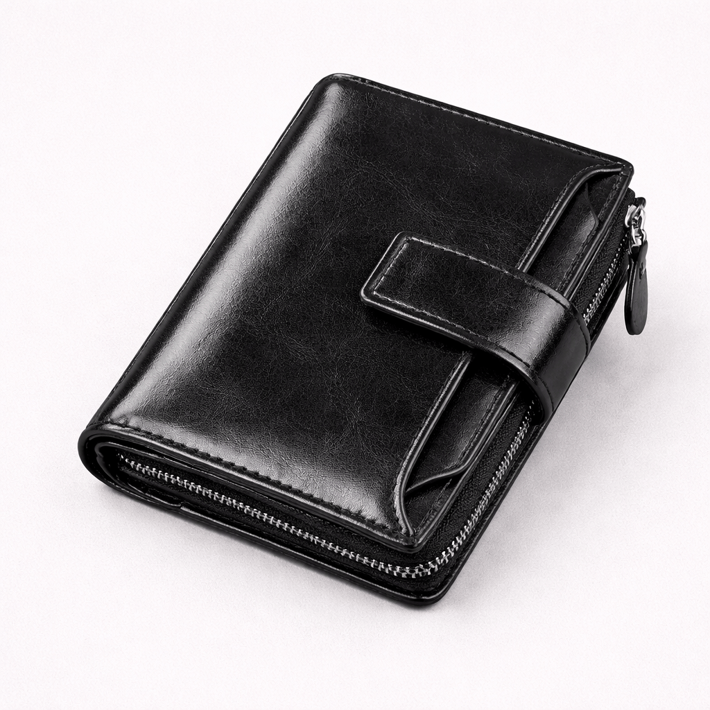 Porte monnaie homme en cuir RFID