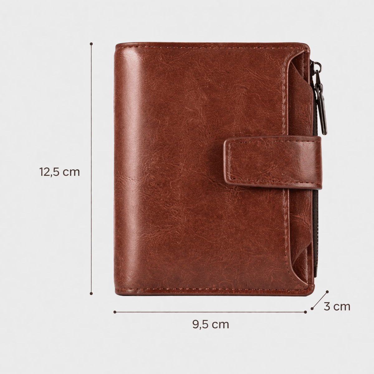 Porte monnaie homme en cuir RFID