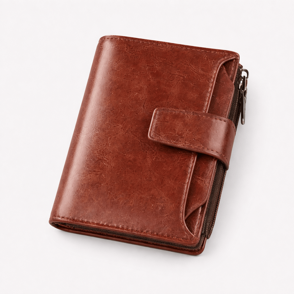 Porte monnaie homme en cuir RFID