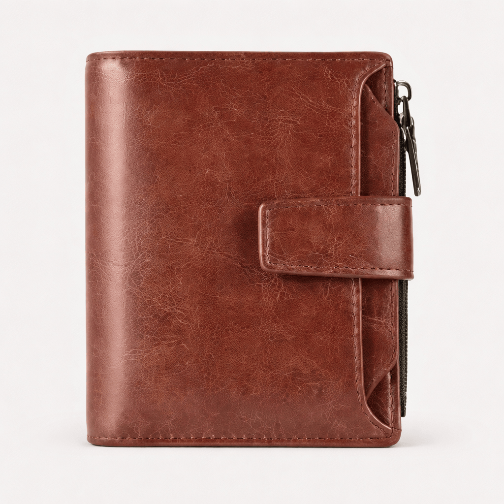 Porte monnaie homme en cuir RFID