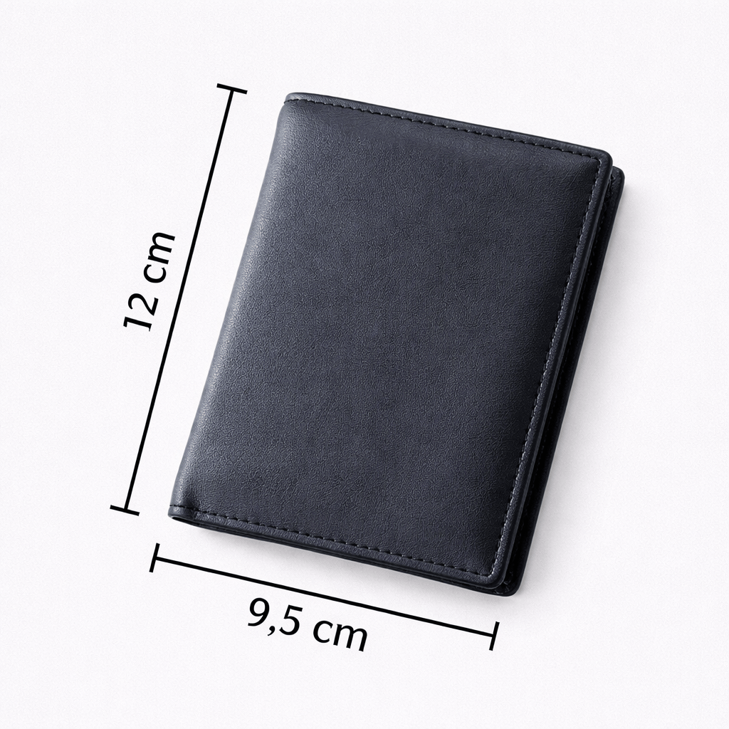 Portefeuille homme en cuir véritable RFID