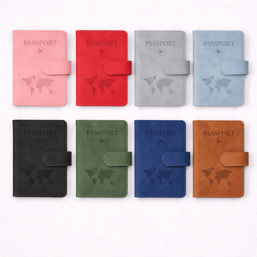 Protège passeport RFID en cuir