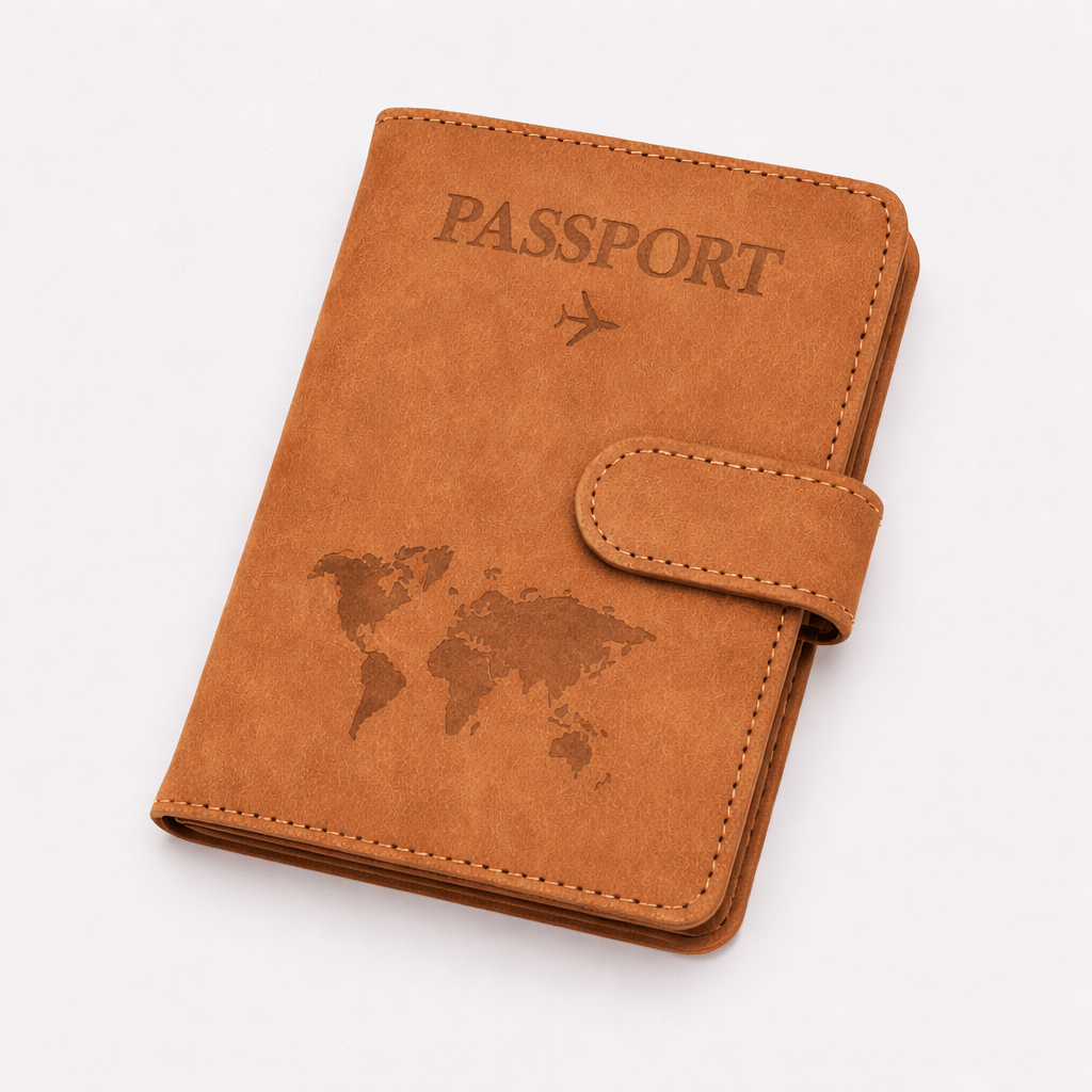 Protège passeport RFID en cuir