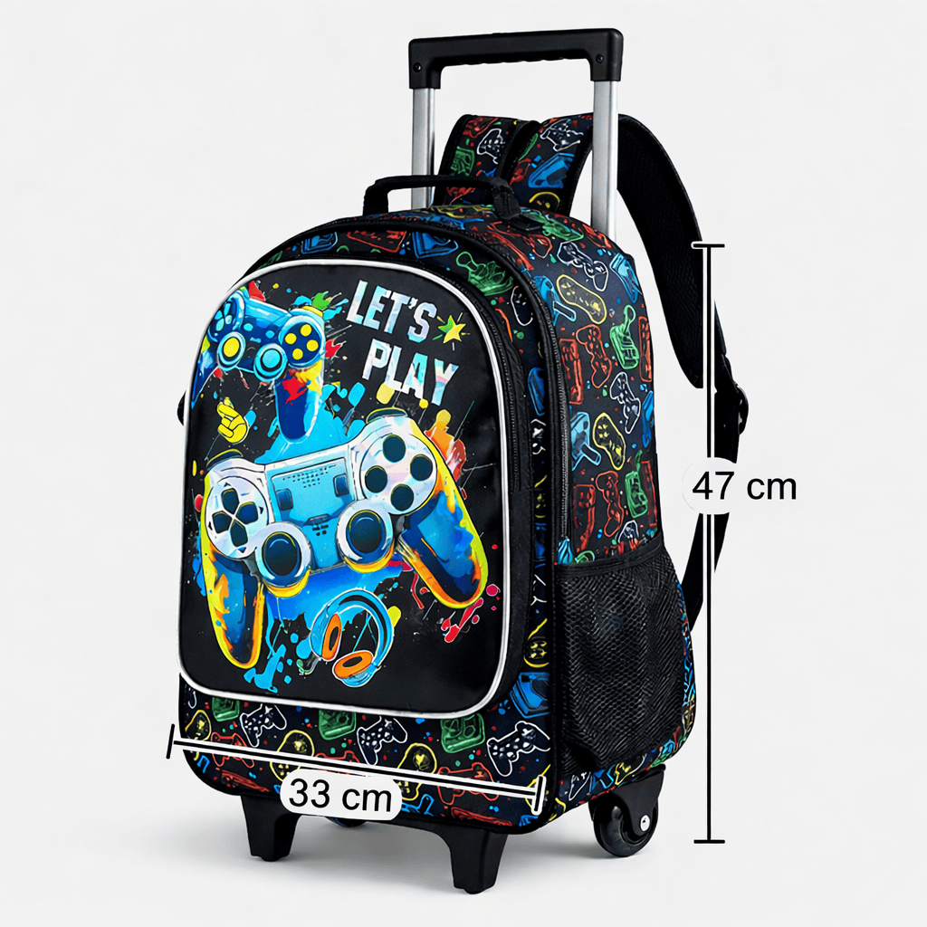 Sac à roulette gamer pour enfant