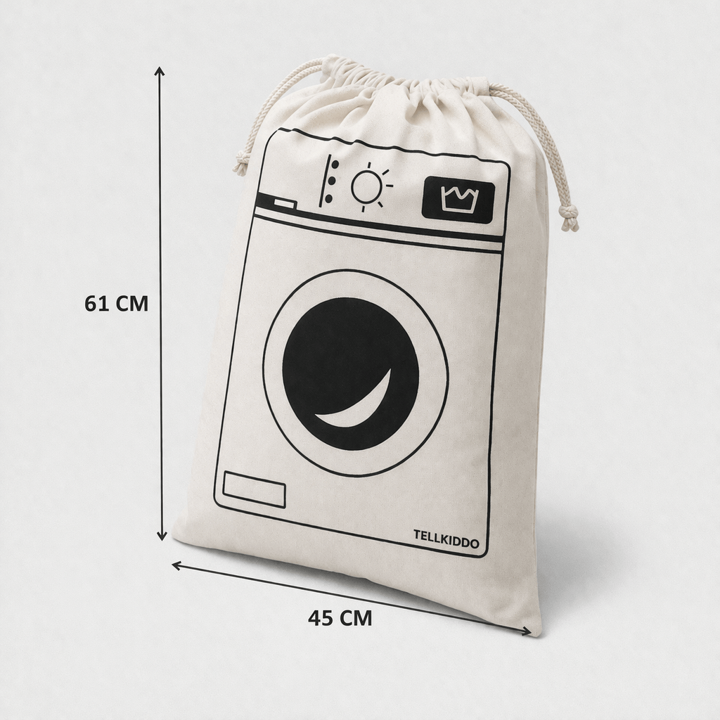 Sac de linge sale en coton