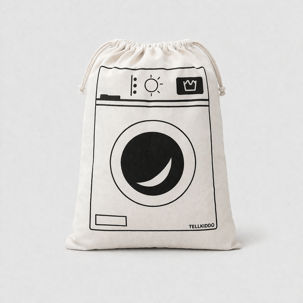 Sac de linge sale en coton