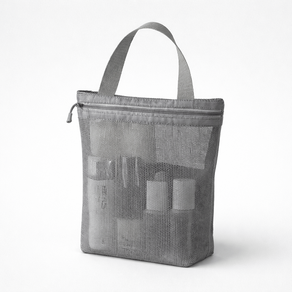 Sac de toilette filet avec poignées