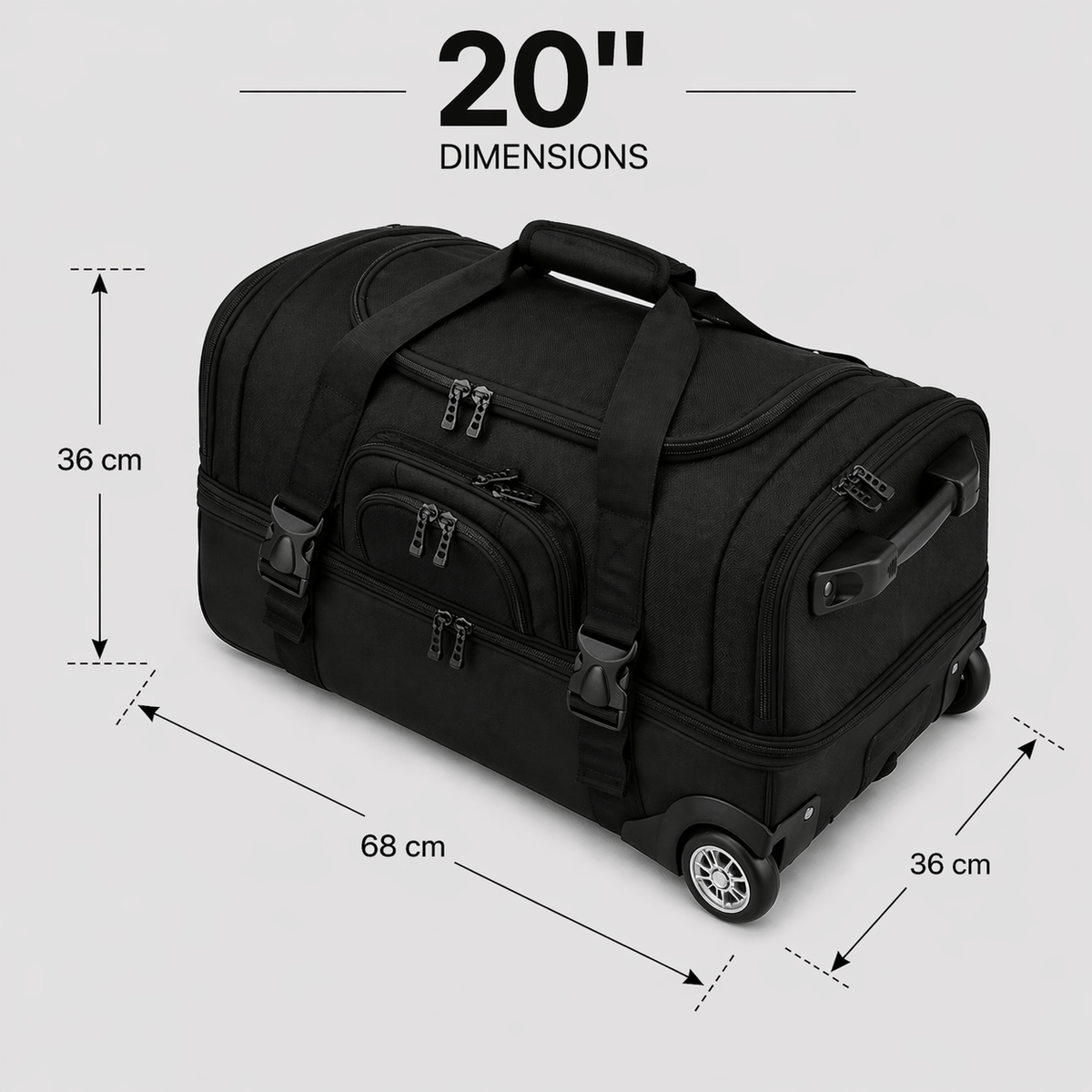 Sac de voyage à roulette