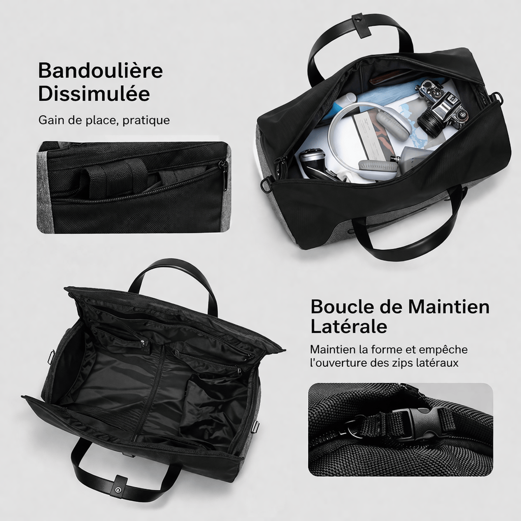Sac de voyage business 2-en-1 avec porte costume