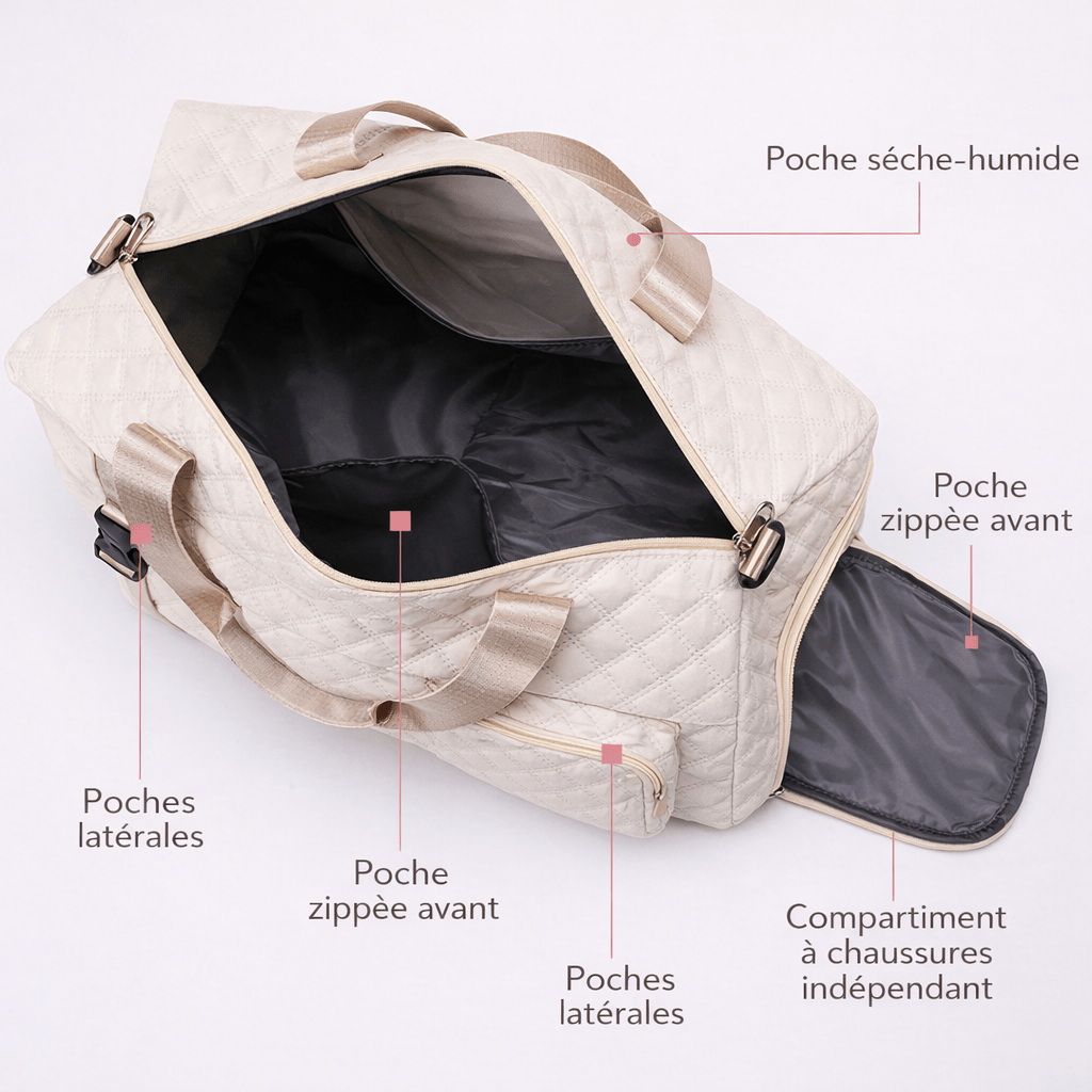 Sac de voyage matelassé
