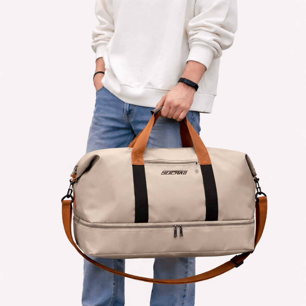 Sac de week-end 2-en-1  compartiment chaussures & sec-humide